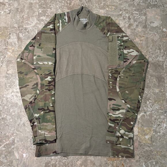 Massif Army Combat Shirt Mens Medium Flame Resistant FR OCP Multicam Padded - Picture 2 of 9